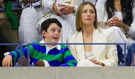silasok|Jessica Biel Takes Son Silas to U.S. Open in Rare Public Outing.